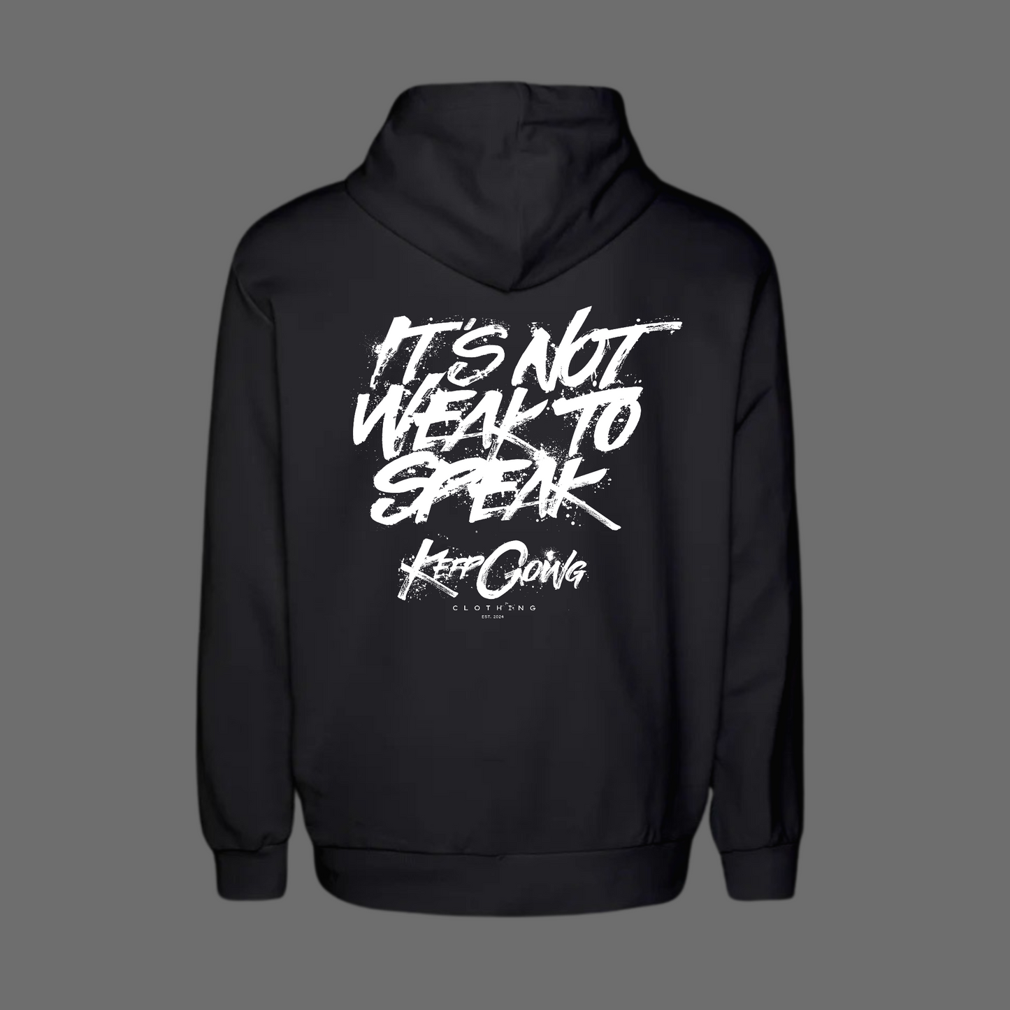 It's Not Weak To Speak - Heavy Oversized Hoodie