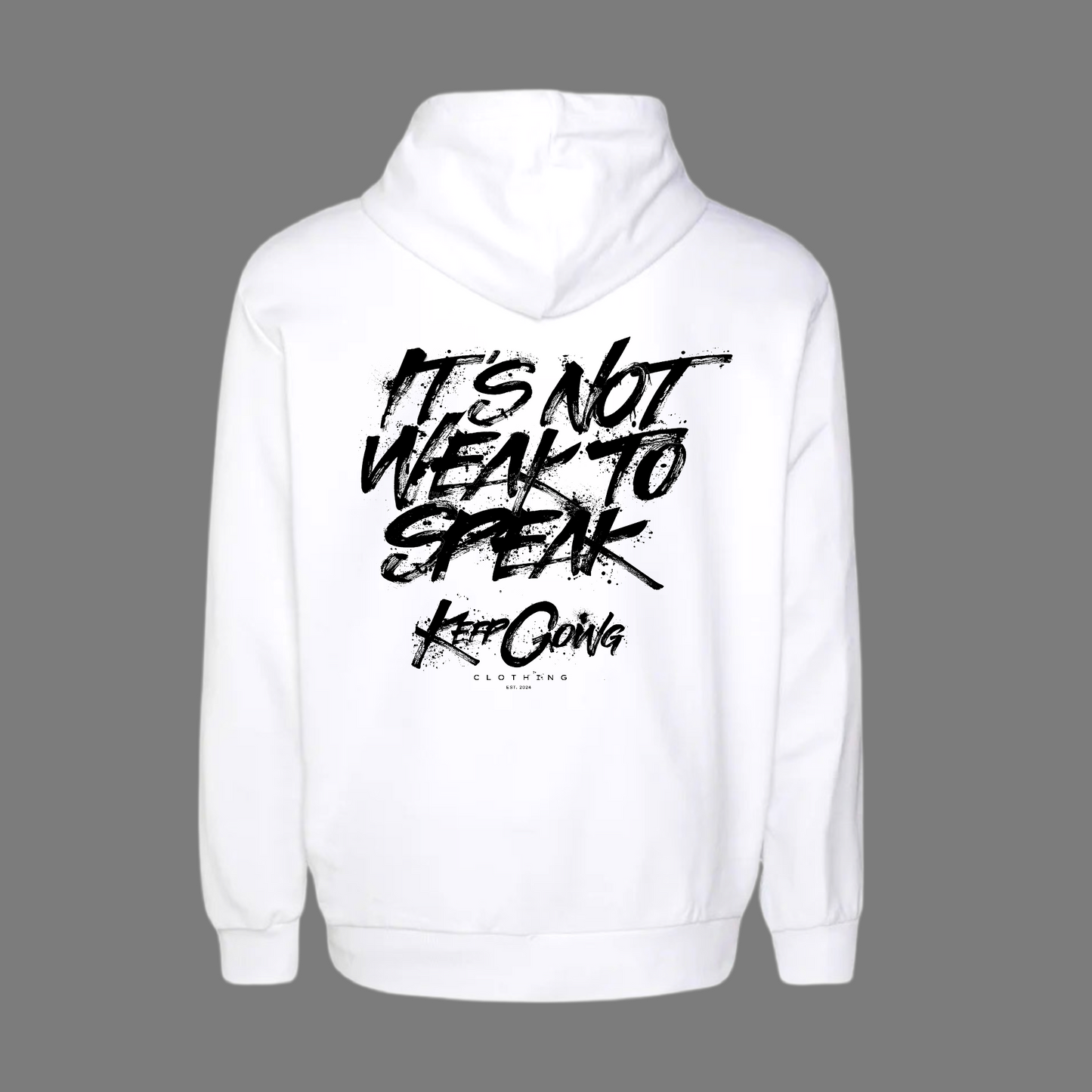 It's Not Weak To Speak - Heavy Oversized Hoodie
